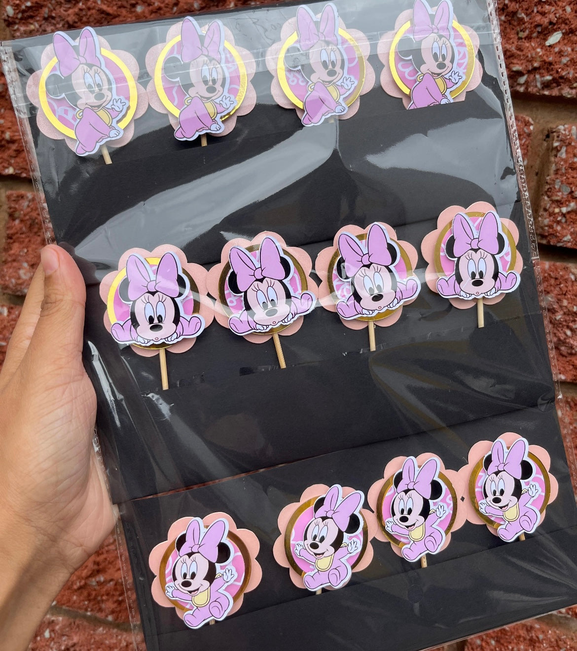 Hybrid Layered Cupcake Toppers