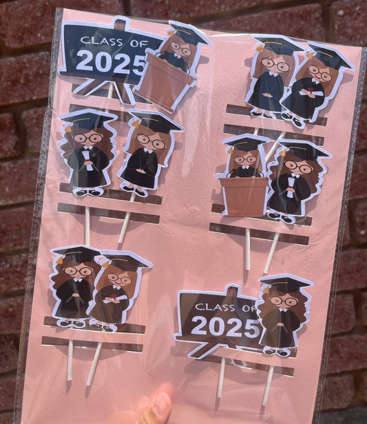 Glossy Printout Cupcake Toppers