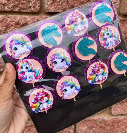 Hybrid Layered Cupcake Toppers